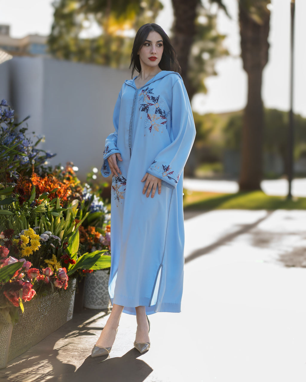 Jellaba Bleu Ciel
